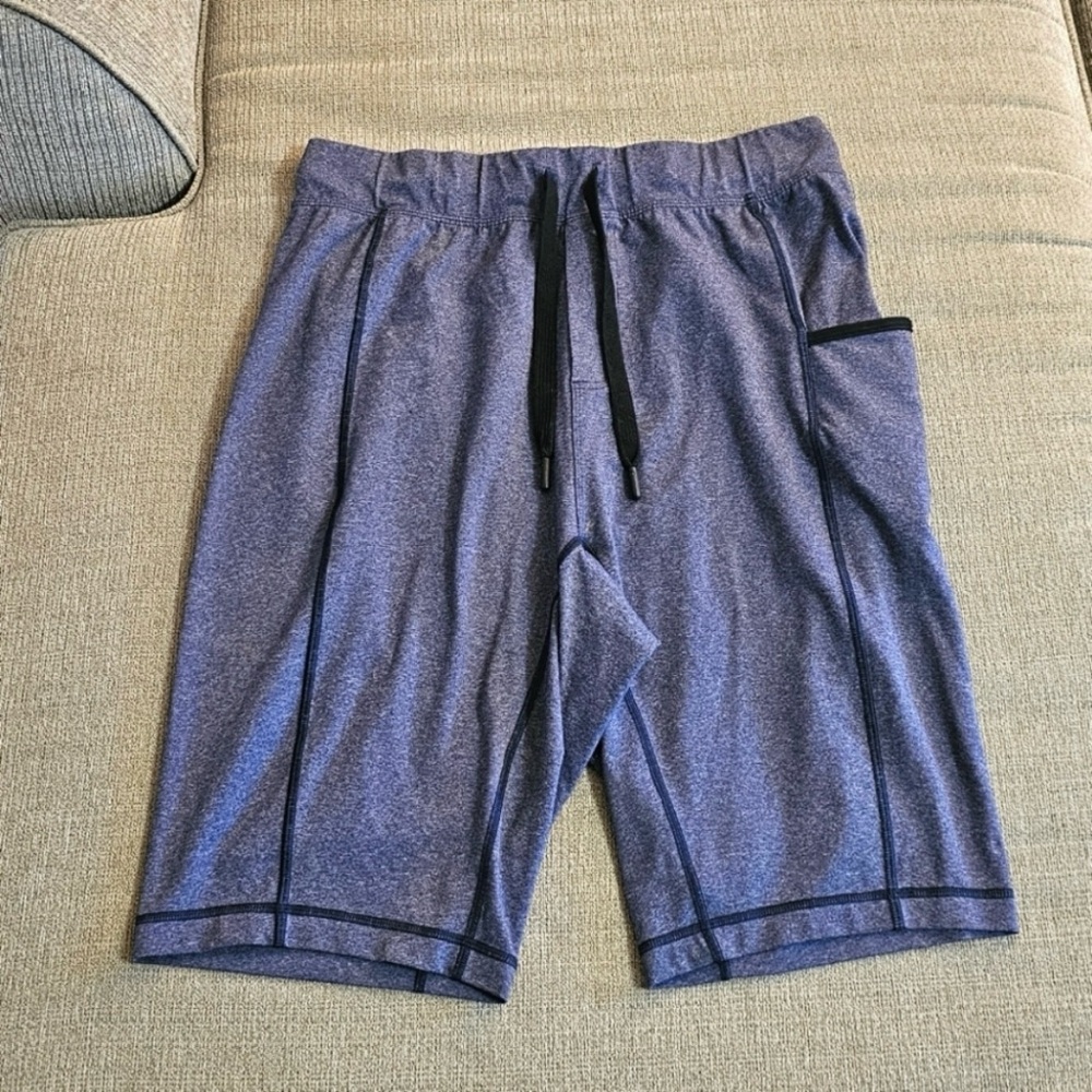 Lululemon Athletica For The People Gray Blue Casual Cozy Shorts Size Small